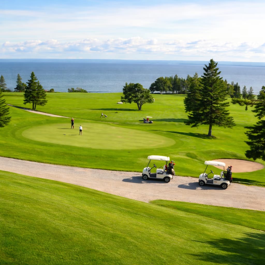 Golf avec vue sur la mer