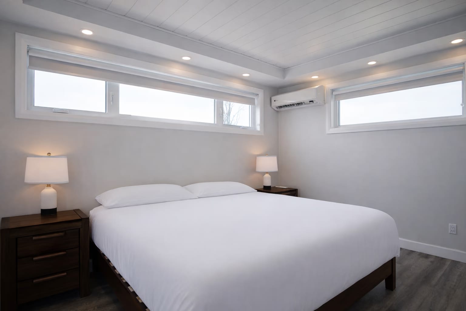Chambre des maîtres moderne et lumineuse